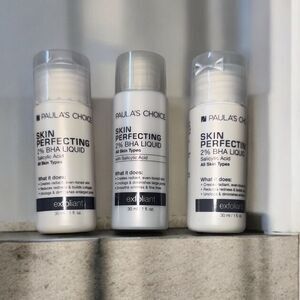 3 New Sealed Paula's Choice Skin Perfecting 2% BHA Liquid Exfoliant - 1 Fl oz ea